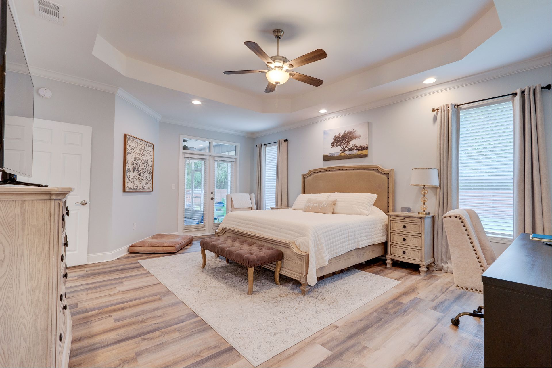 Professional master bedroom photo for real estate listing