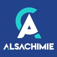 Logo : « A » blanc superposé à un « C » bleu sur fond bleu, avec le texte « ALSACHIMIE » en dessous.