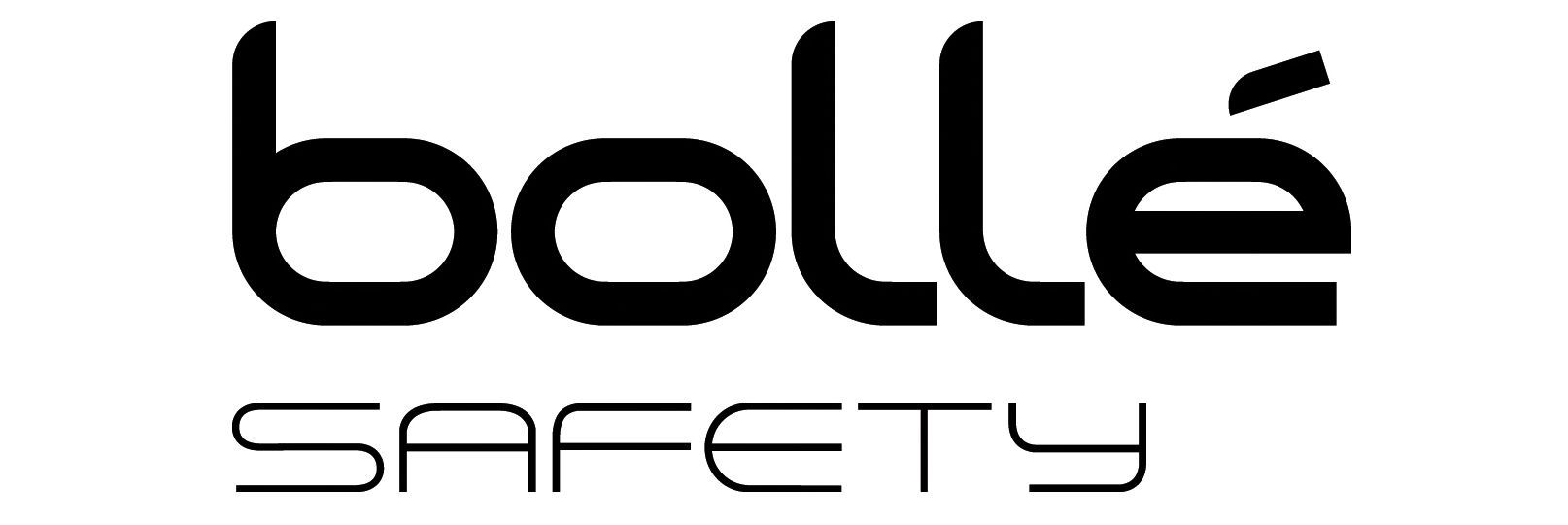Un logo noir et blanc pour bolle safety sur fond blanc.