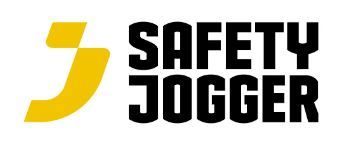 Logo « J » jaune à côté des mots SAFETY JOGGER en noir.