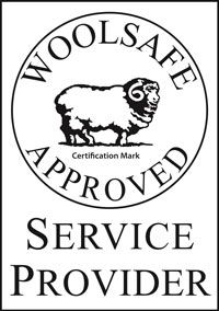 woolsafe approved service provider logo