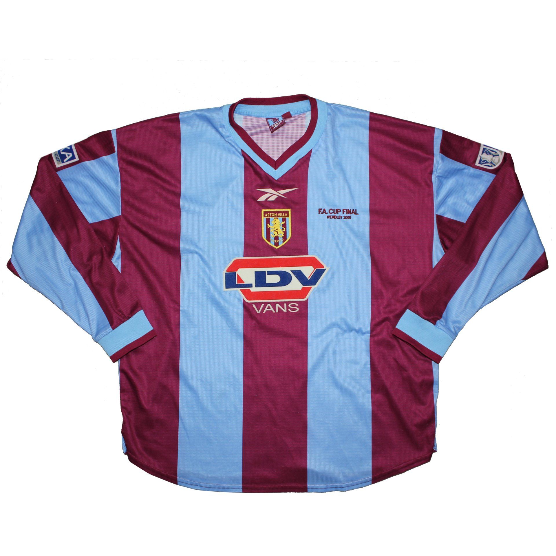 Aston Villa 2000 FA Cup Final Match Issue Shirt