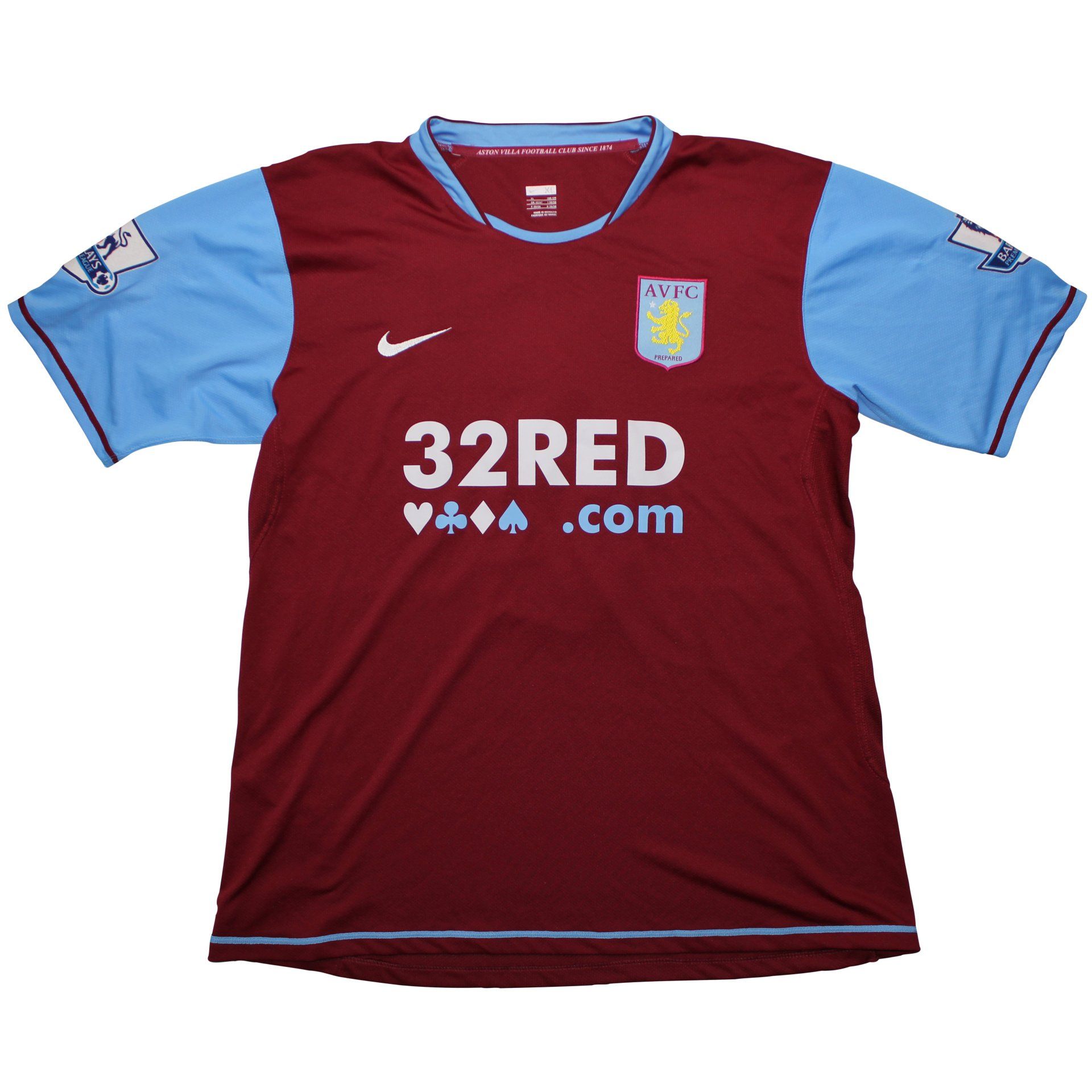 2007-08 Aston Villa Match Worn Shirt