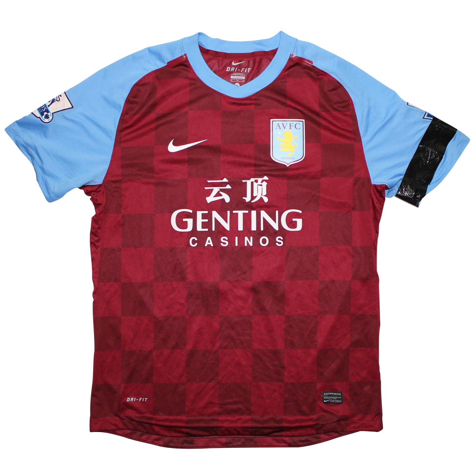 2011-12 Aston Villa Match Worn Shirt