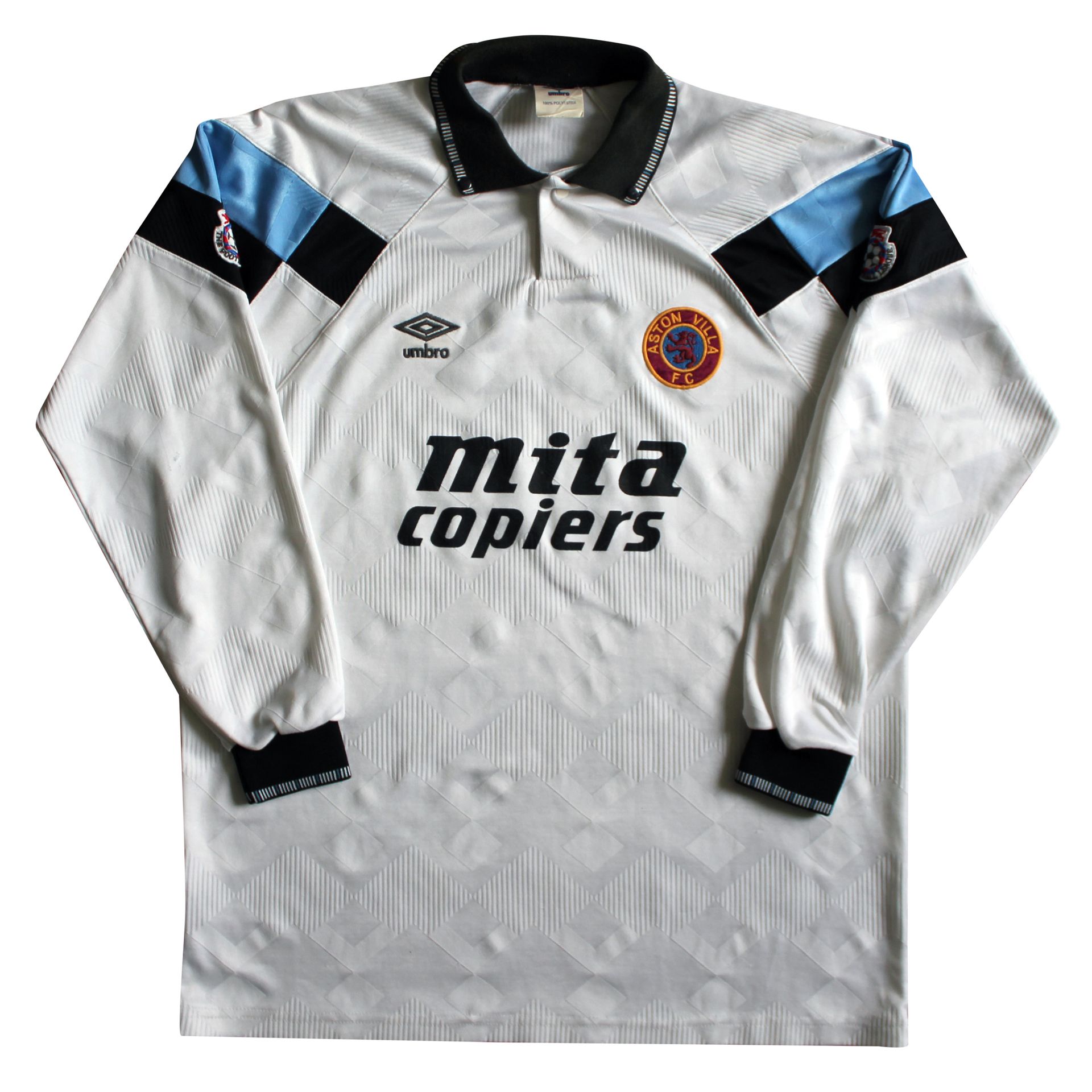 1990-92 Aston Villa Match Worn Away Shirt
