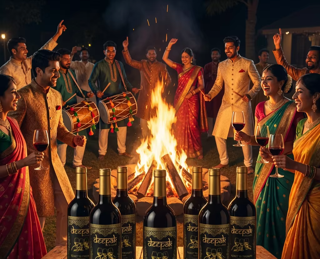 People at a candlelit dinner, gathered around a table with wine glasses, in a warm, intimate setting.