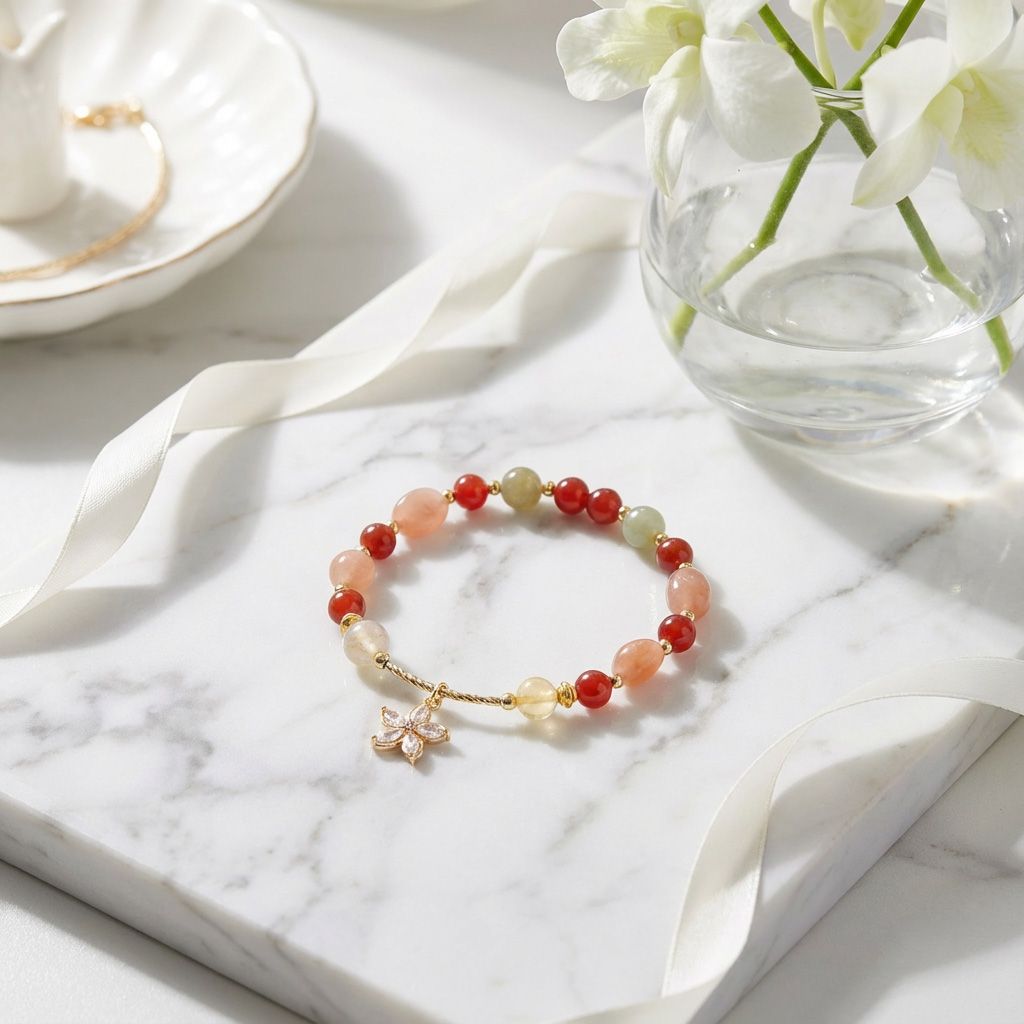 流年星座水晶手鍊系列 尺寸 14-14.5 水晶手鍊 招財 招桃花 招人緣 草莓晶 黃水晶 紫水晶 白水晶