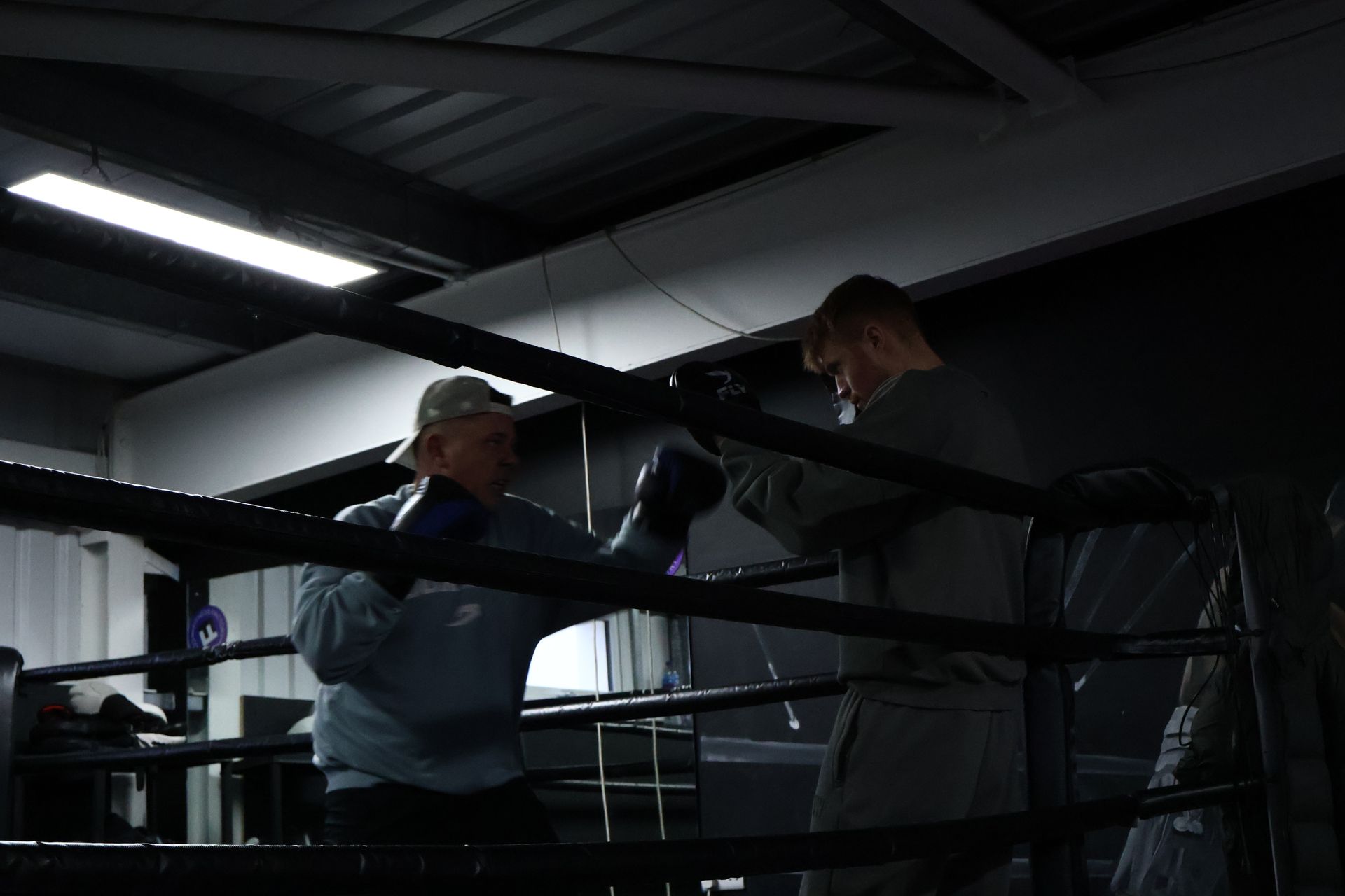 several weight lifting equipment