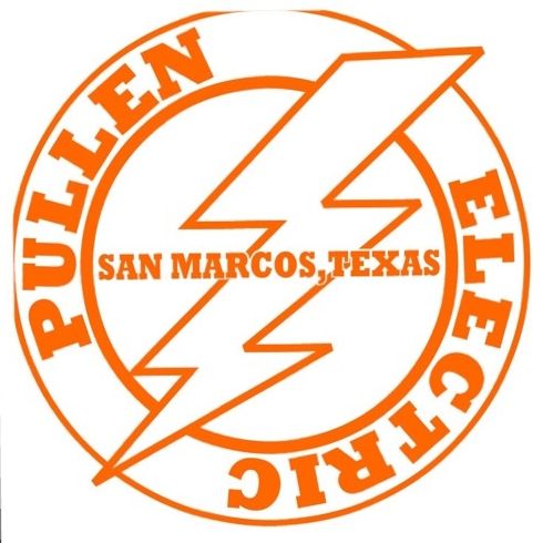A logo for pullen electric in san marcos texas