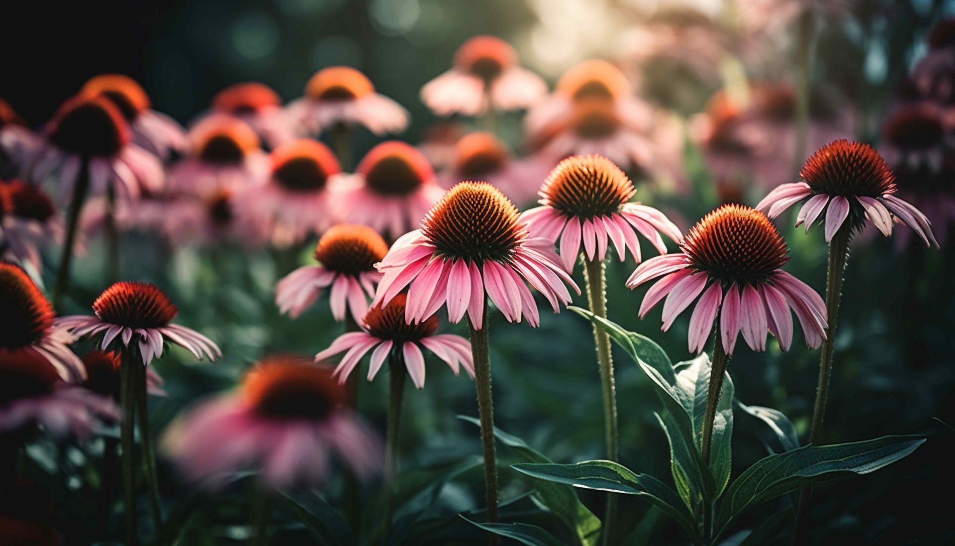 Cone Flower Perennial Bed