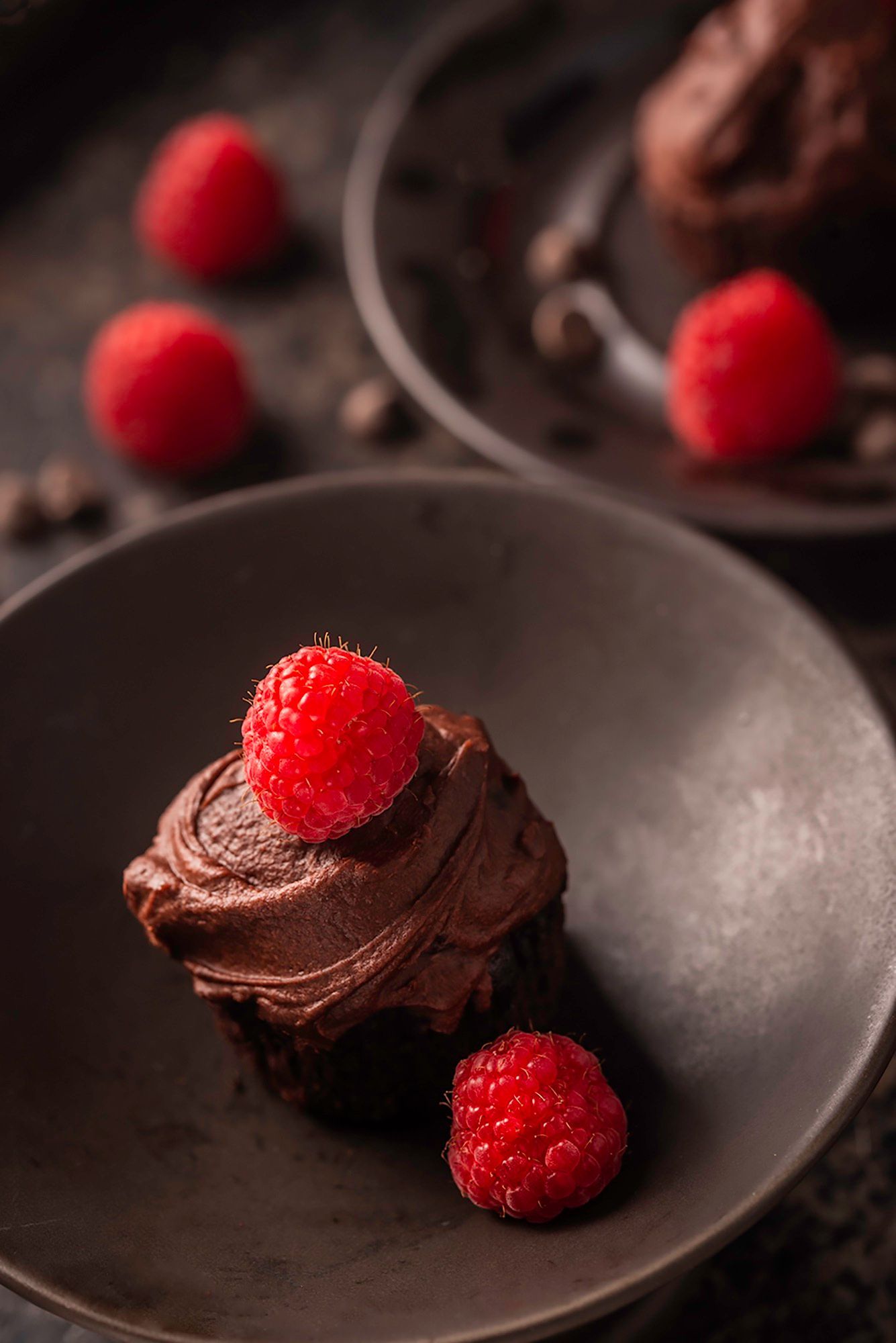 Cupcakes with Raspberries, photography, on request