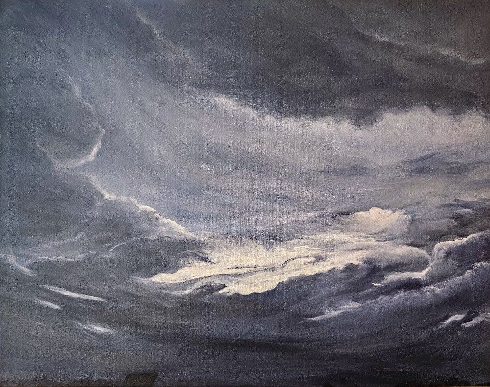 Tempest, acrylic, 16