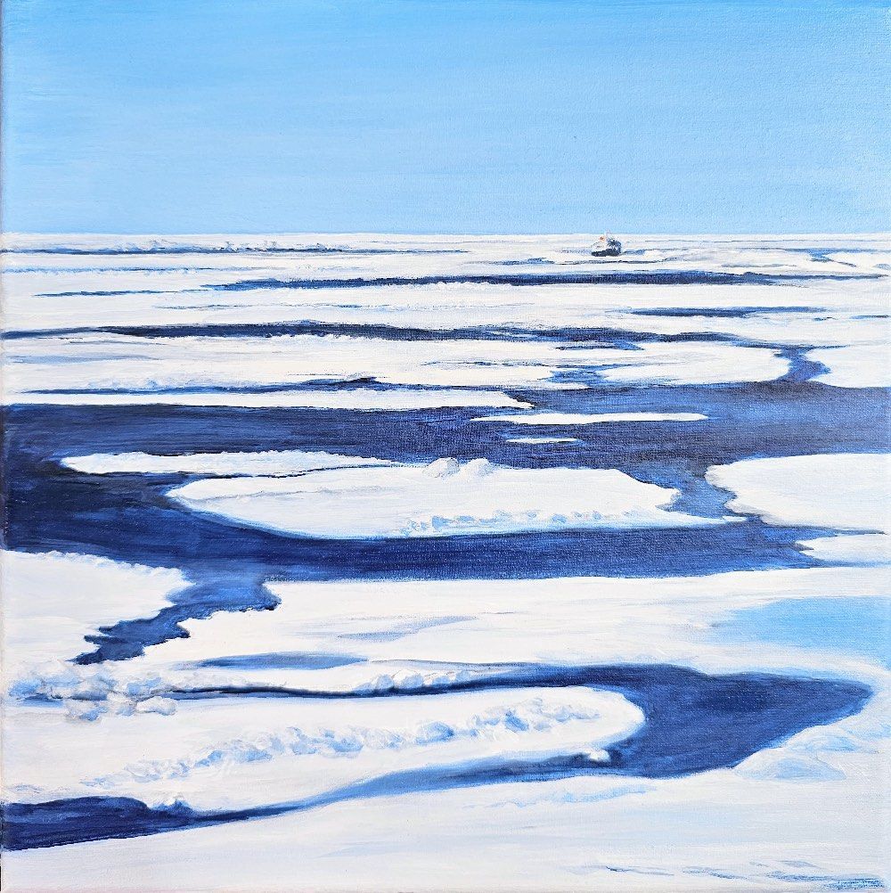 Sea Ice, acrylic, 12