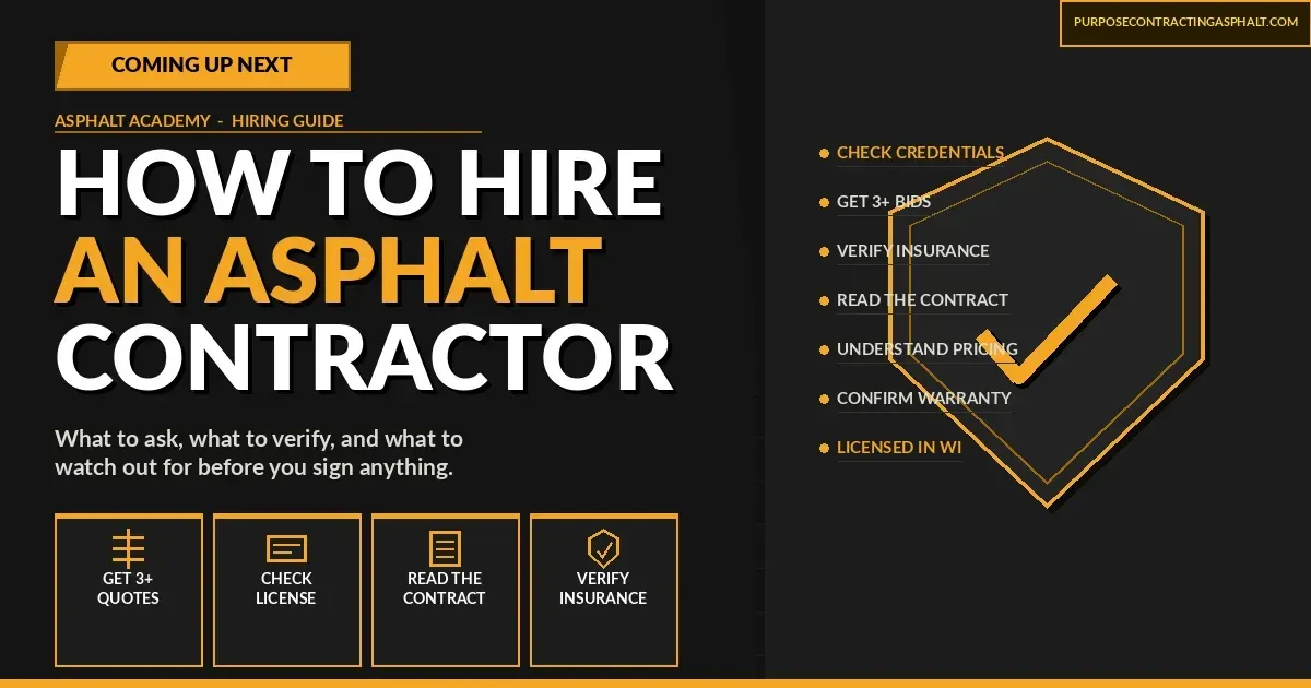Complete care guide for new asphalt installation: maintenance tips, problems to watch for, proactive measures — Brookfield, WI.