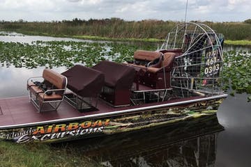 Florida Airboat Excursions boat on docked