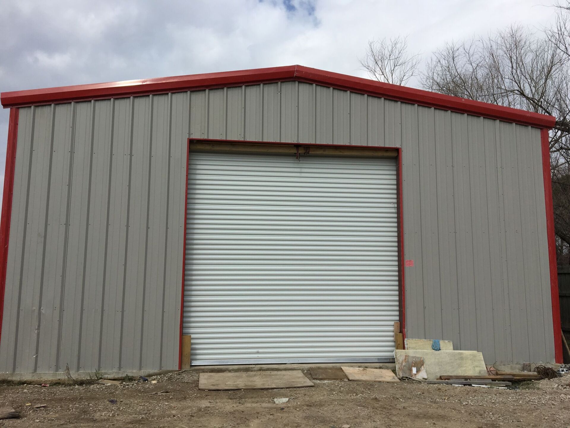 Metal door garage