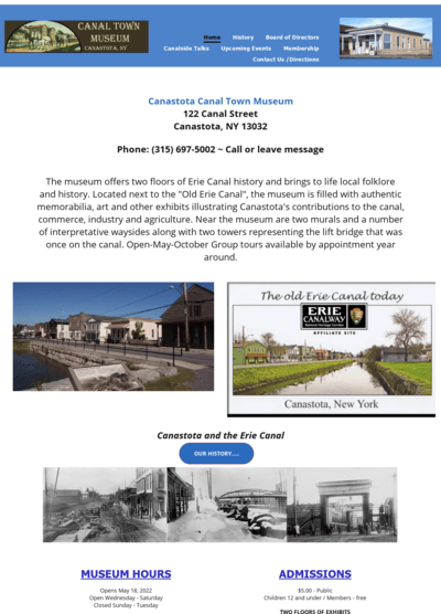 CANASTOTA CANAL TOWN MUSEUM