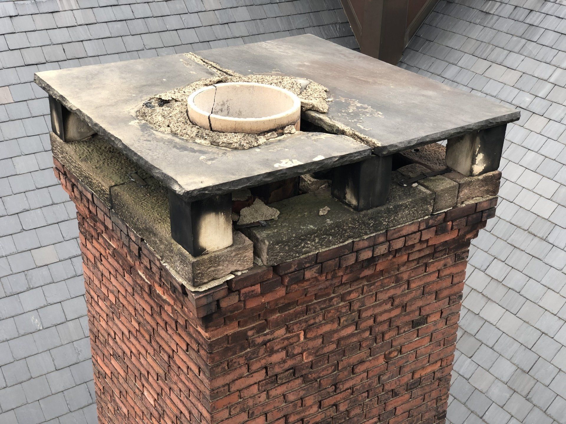Broken Chimney — New Jersey — Firefox Energy Concepts