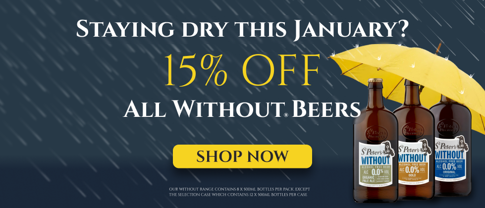 15% off banner st peters' brewery