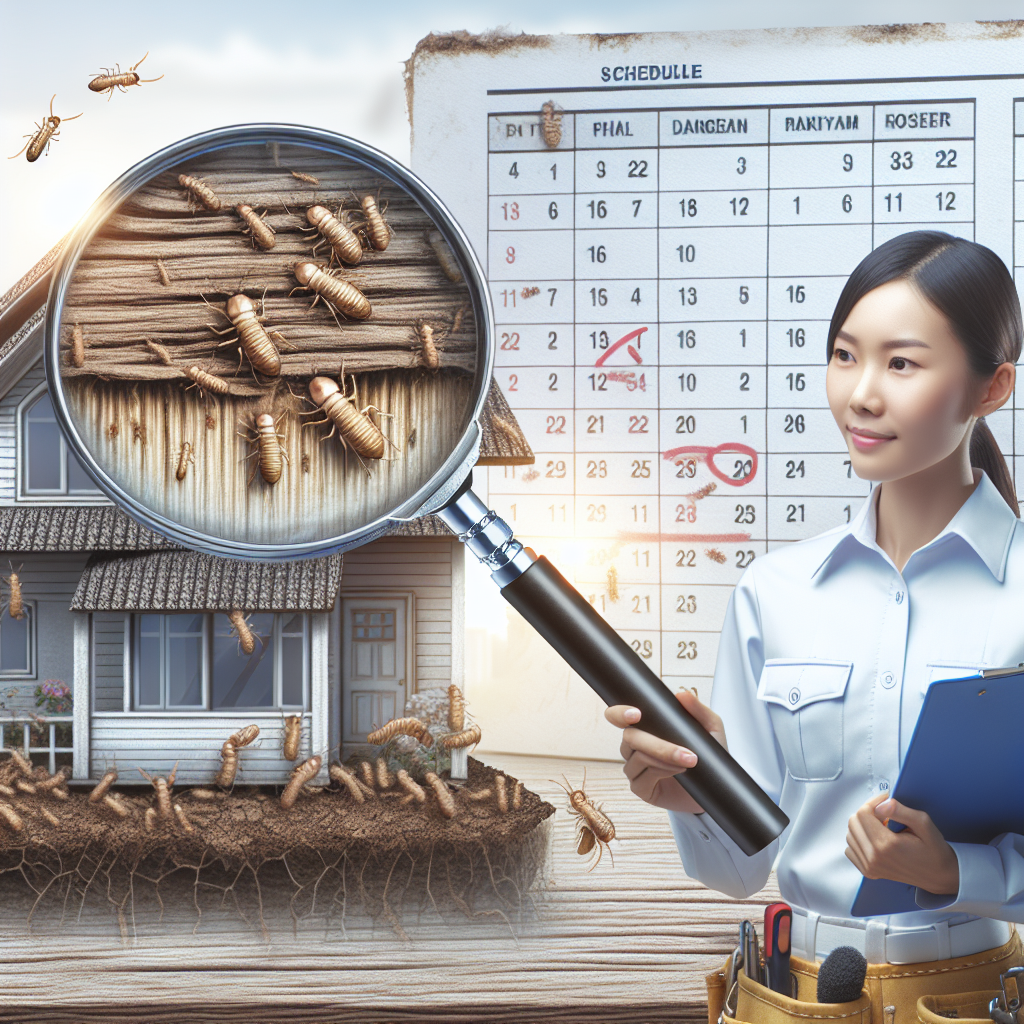 A woman is holding a magnifying glass in front of a calendar.