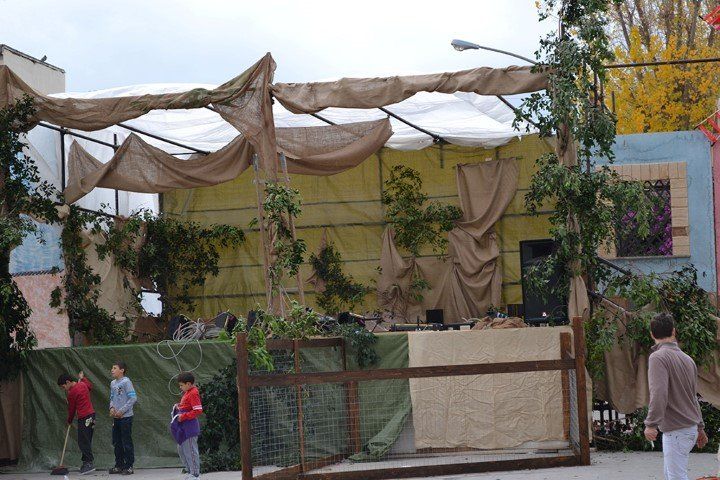 ponteggio per teatro all'aperto