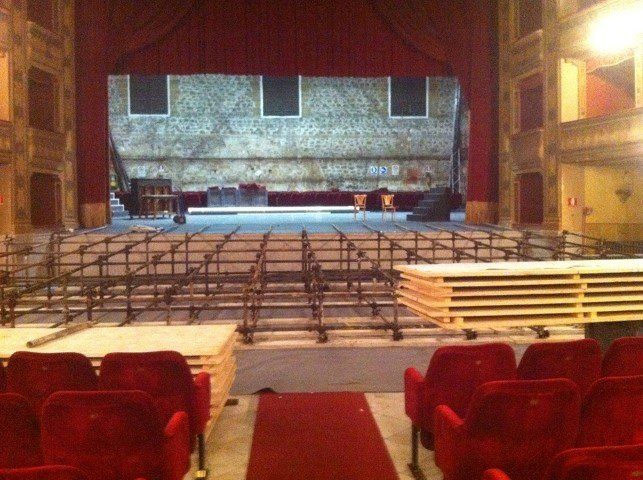 realizzazione scenografia in teatro