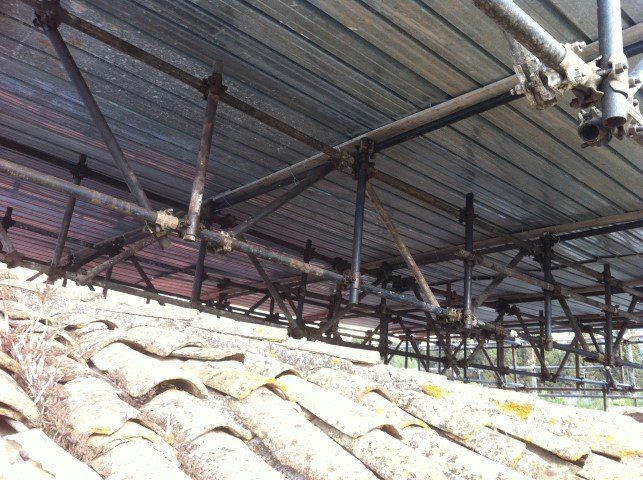 ponteggio per copertura