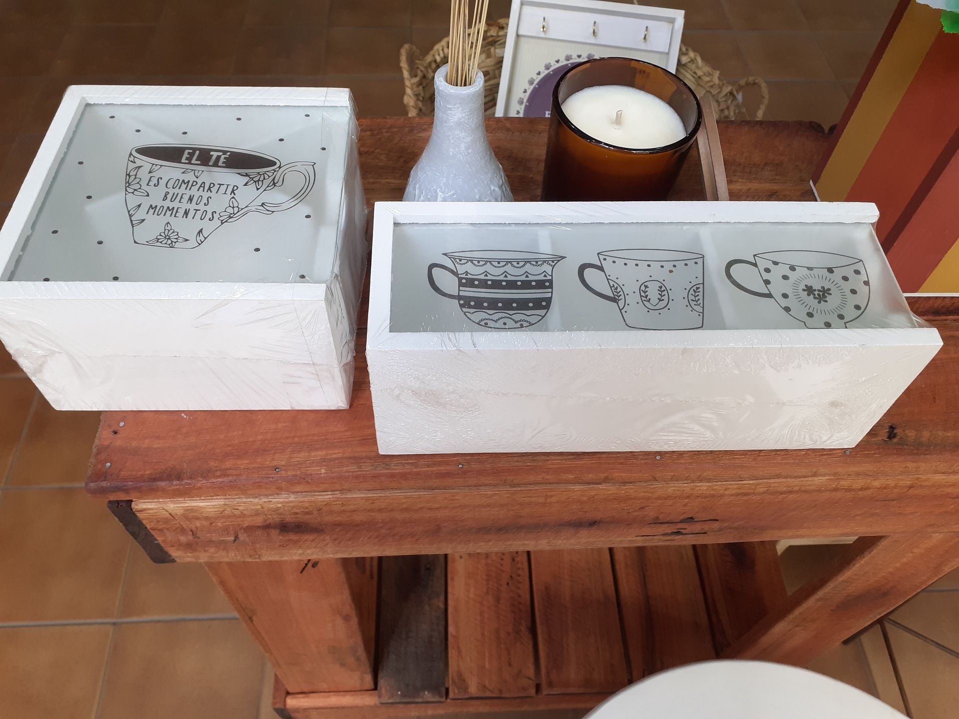 Bandejas chicas o cajas de te