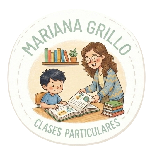 Logo de “Mariana Grillo Clases Particulares” 