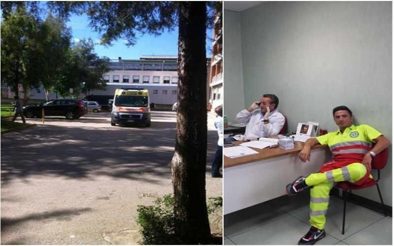 Personale di soccorso in attesa