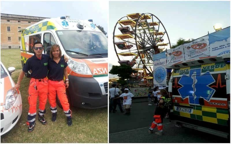 Ambulanza in luna park