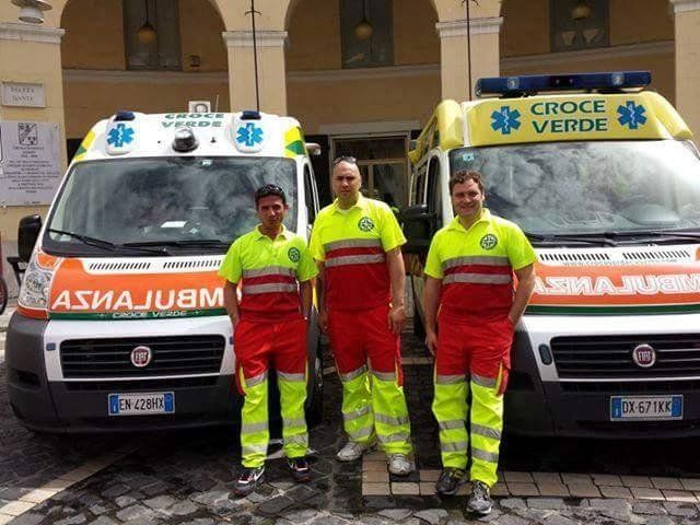 Tre paramedici Croce Verde Caserta