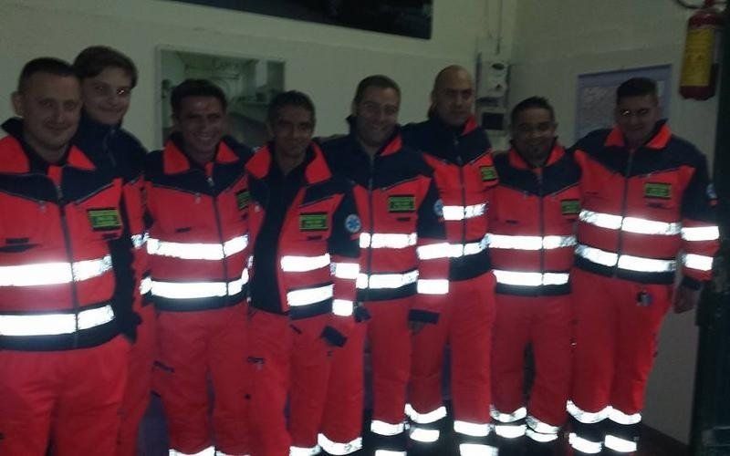 Personale soccorso paramedico a Capua