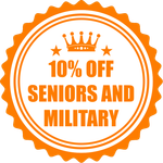 10% Off Seniors And Military Discount