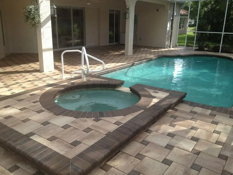 Modern Pool Deck — Spring Hill, FL — Ed Pulido LTD