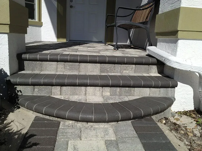 Modern Patio Steps — Spring Hill, FL — Ed Pulido LTD