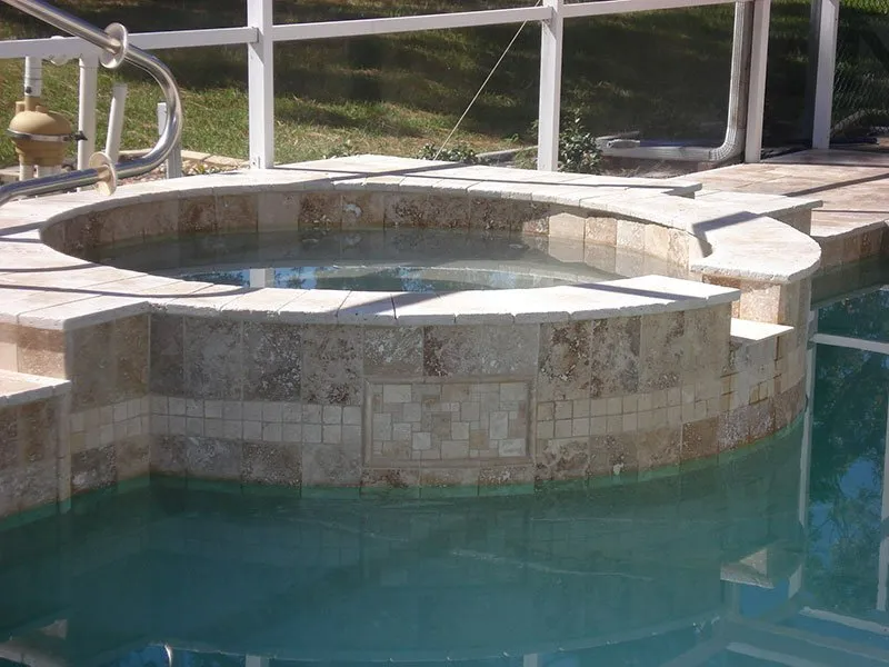 Swimming Pool with Jacuzzi — Spring Hill, FL — Ed Pulido LTD