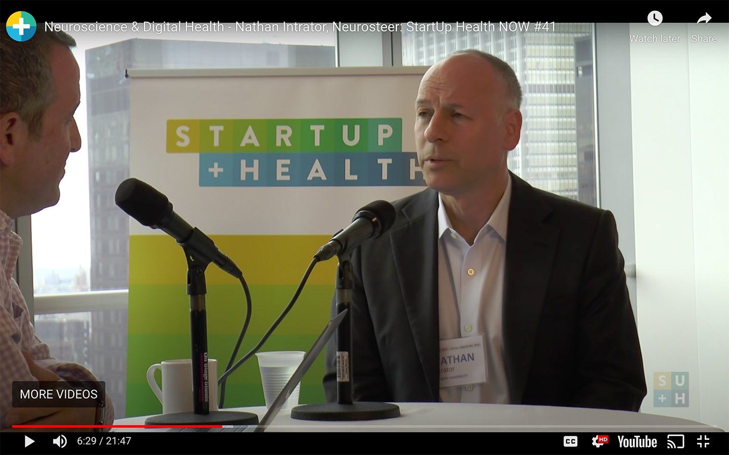 Neurosteer's Nathan Intrator interviewed by StartUp Health's Steve ...