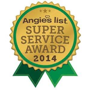 2014 Angies List award for J Cwanger