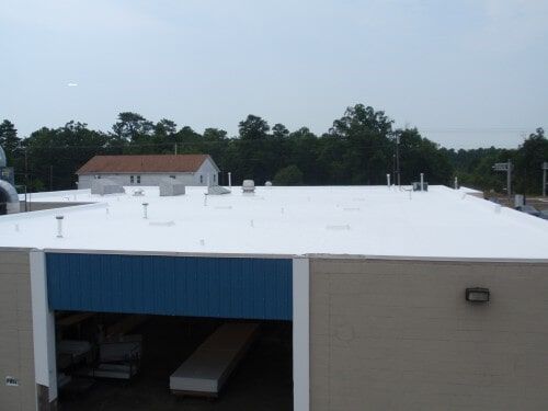 Flat Roof coating after located in Marlton, NJ