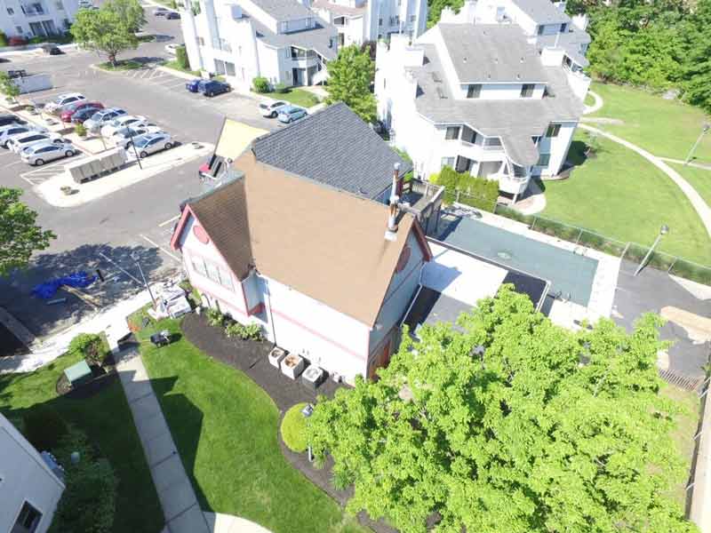 Brown Roof House Before - Flat Roof Specialties in Cherry Hill, NJ