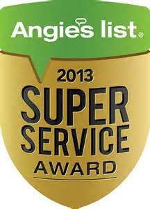2013 Angies List Award for J Cwanger