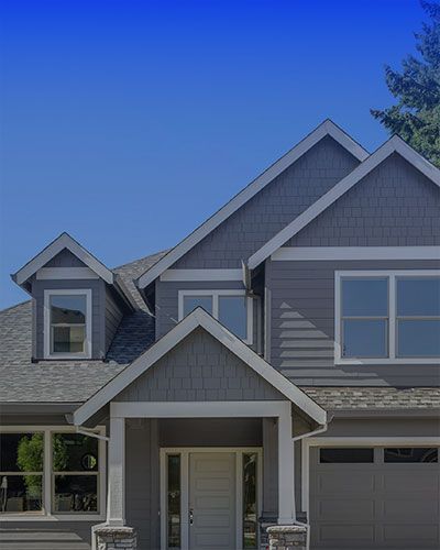 Commercial flat roof with chimneys and other structures