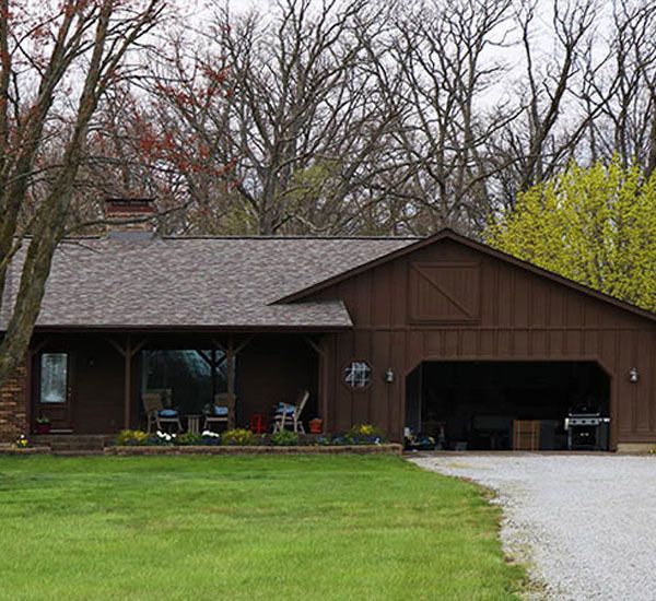 new shingle roof on a ranch home in Hilliard, Ohio
