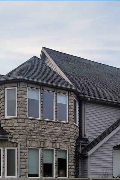 Replacement shingle roof on a Hilliard Ohio home