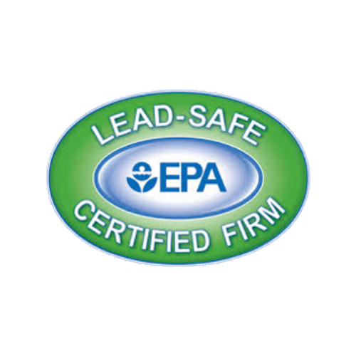 lead safe epa certified firm logo on a white background