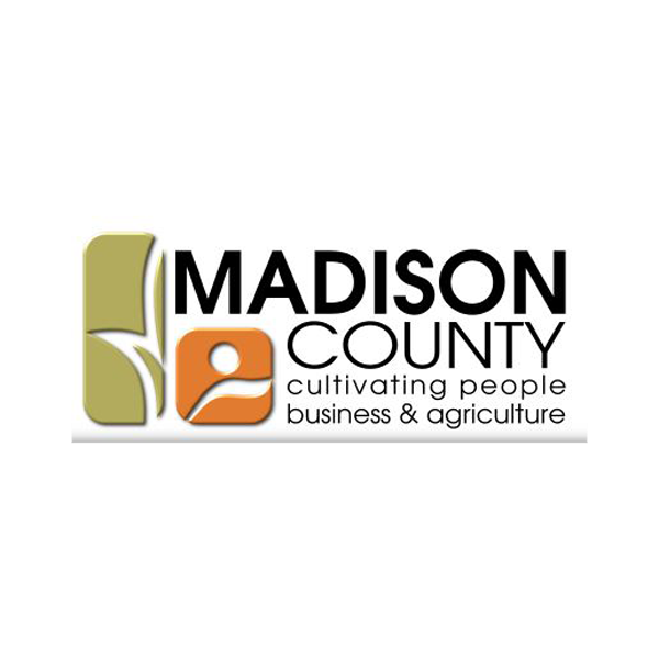a logo for madison county cultivating people business and agriculture