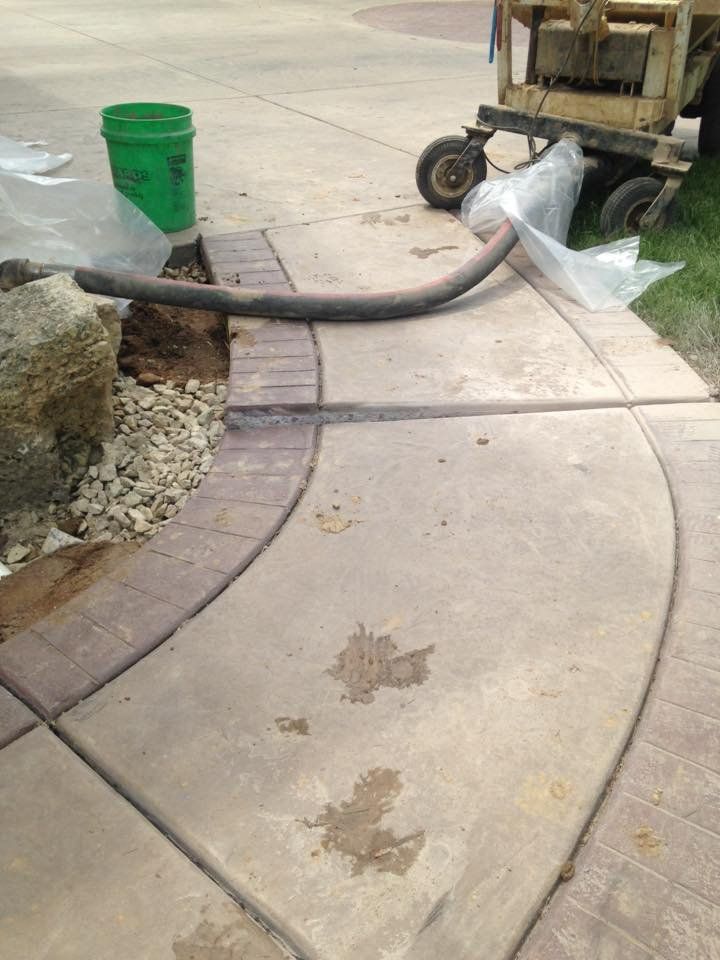 Before Repairing Concrete Walkway — Eau Claire, WI — Advanced Concrete & Repairs