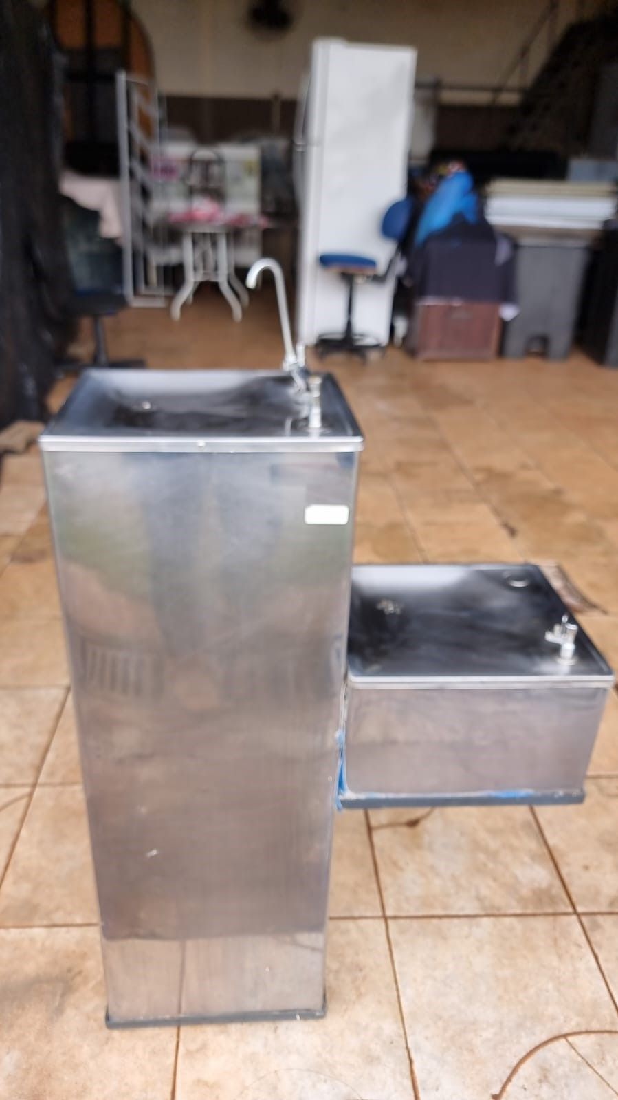 Bebedouro duplo com purificador em inox Libell 127 volts bem conservado funcionando 100%