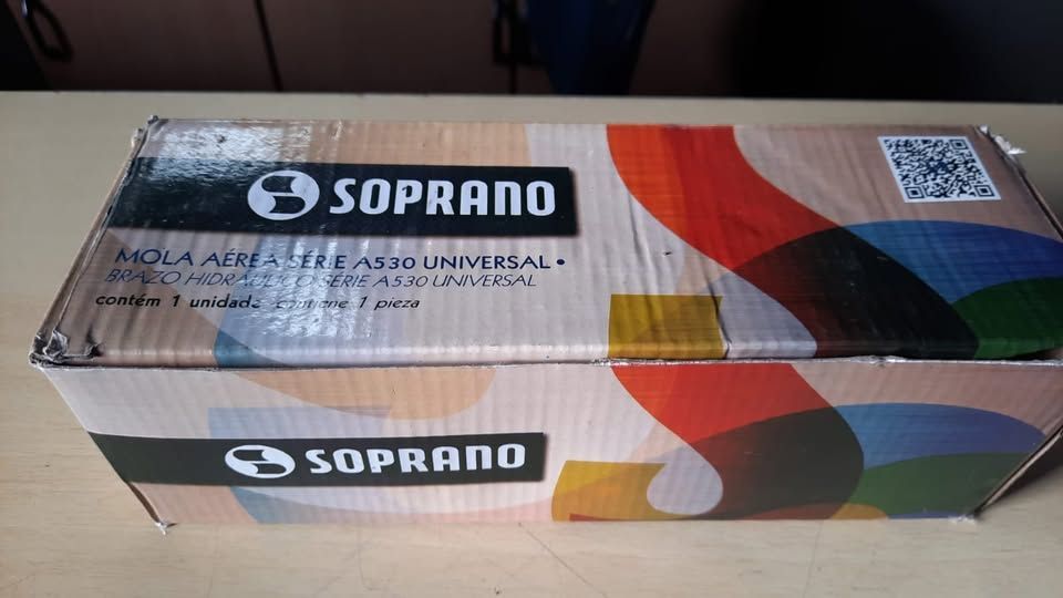 Dobradiça para porta de pressão, Mola aérea Soprano ação 3 A530 nova